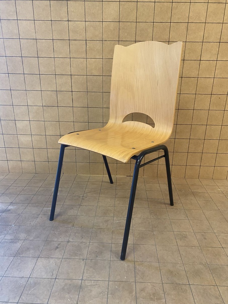 Chaise bois et métal