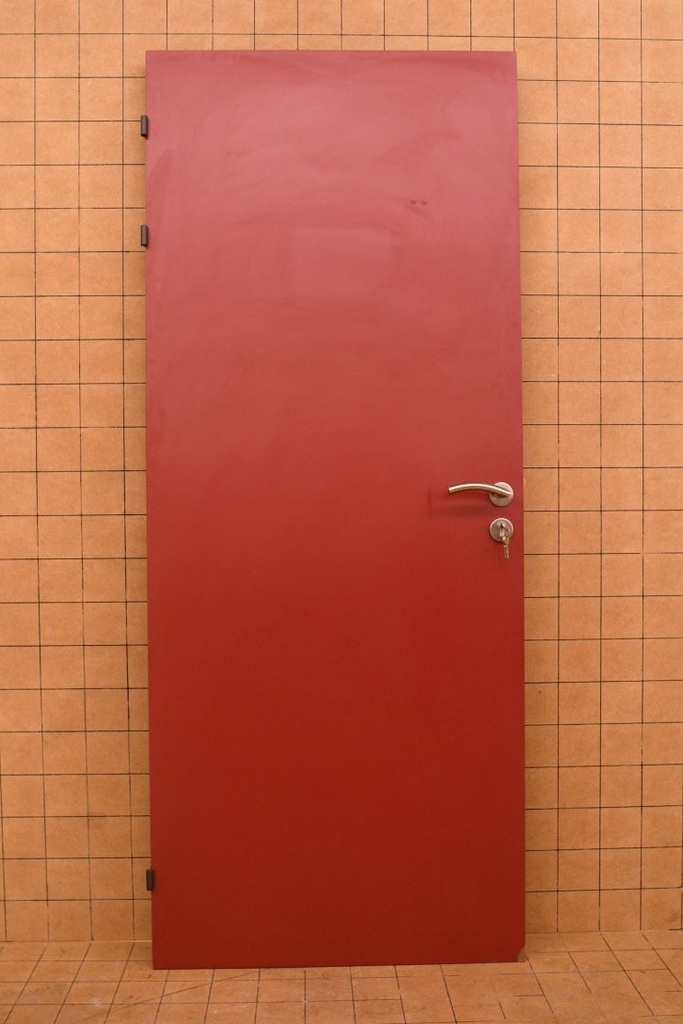 Porte mélaminé rouge