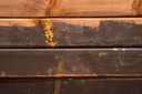 poteau carré autoclave brun