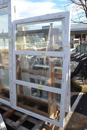 Fenêtre oscillobattante 3 vantaux PVC avec cadre