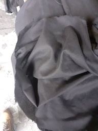 Tissus coton ignifugé noir